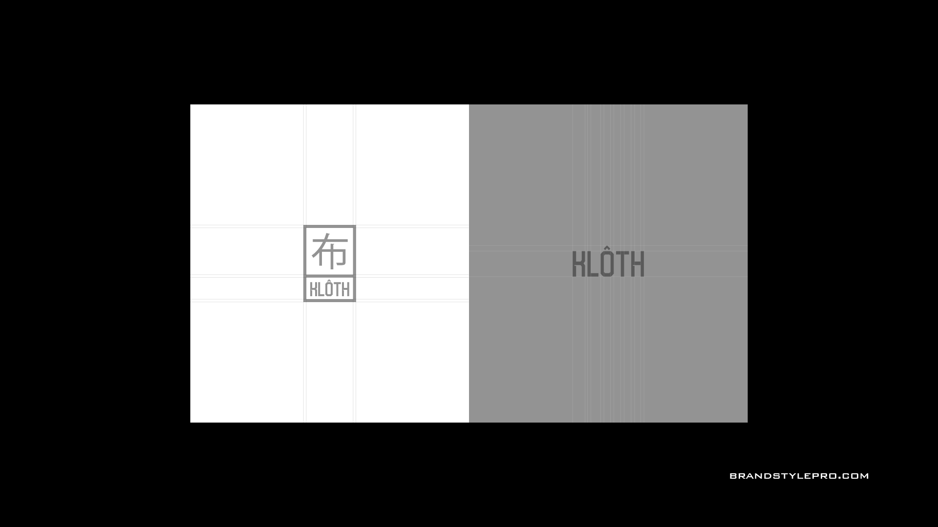 Fashion logo usage guide showing correct and incorrect examples.