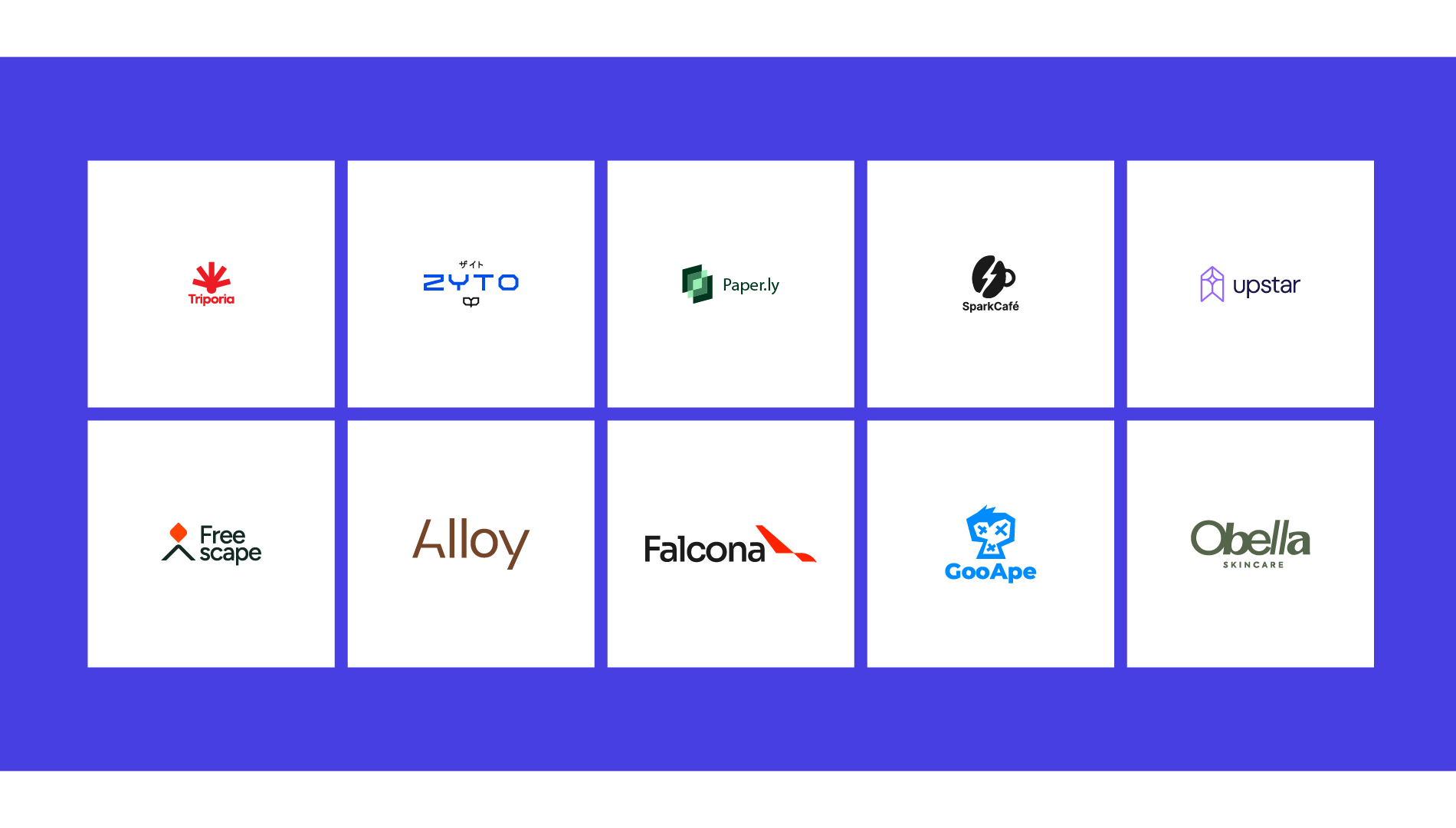 Examples of custom logo styles including wordmarks, monograms, and symbols.